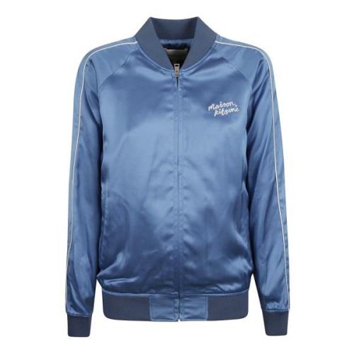 Maison Kitsuné Teddy Jacket Blue, Dam