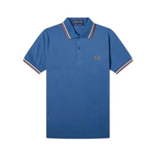 Fred Perry Original Twin Tipped Polo Blue Blue, Herr