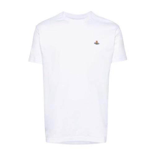 Vivienne Westwood Vita T-shirts och Polos med Orb Logo White, Dam