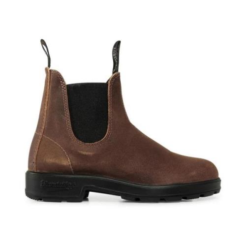 Blundstone Brun Mocka Stövlar Komfort Stil Brown, Herr