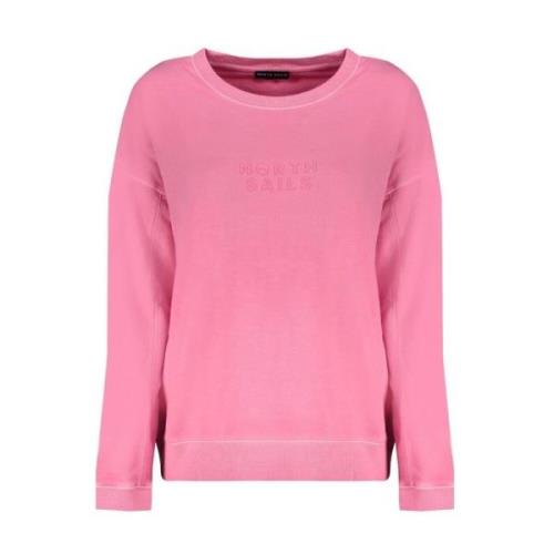 North Sails Rosa Crew Neck Bomullströja Pink, Dam