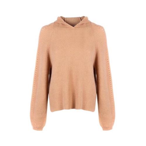 Twinset Klassisk Stickad Topp Brown, Dam