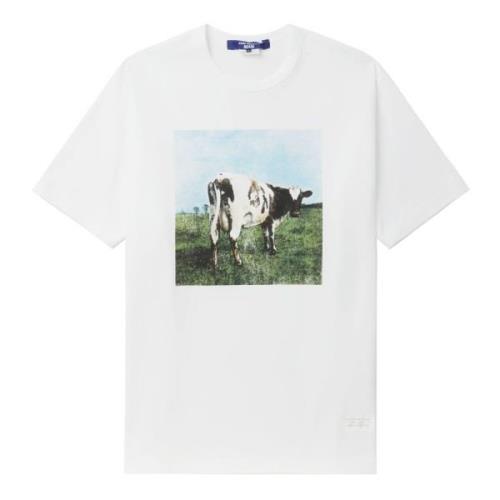 Junya Watanabe Avslappnad Bomull T-shirt White, Herr