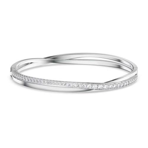 Swarovski Twist Armband Vit, Rodinerat Kristaller Gray, Dam