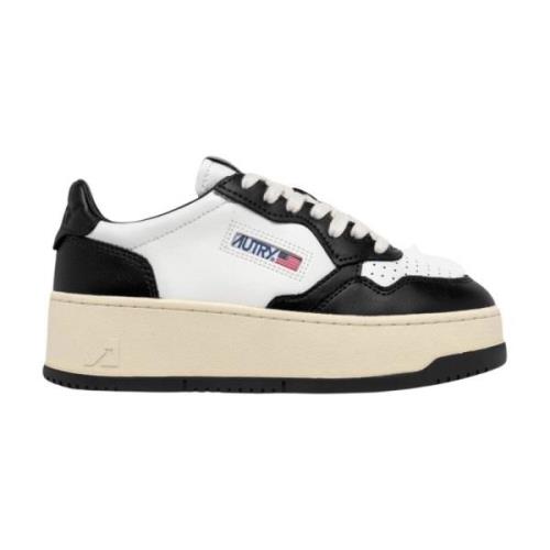 Autry Låga Plattforms Sneakers Black, Dam