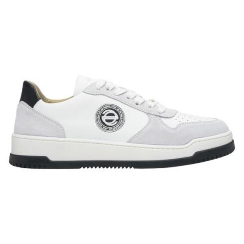 Estro Kvinnors Grå & Vit Läder & Velour Låga Sneakers Er00113169 Multi...