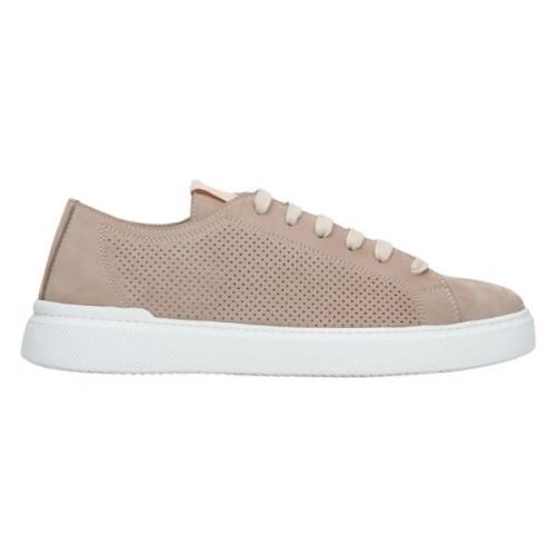 Estro Naturläder Beige Herr Sneakers för Sommaren Er00112618 Beige, He...