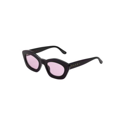 Marni Royal Purple Solglasögon Kea Island Black, Unisex