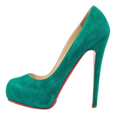 Christian Louboutin Pre-owned Pre-owned Mocka klackskor Green, Dam