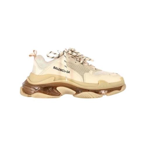 Balenciaga Vintage Pre-owned Plast sneakers Beige, Dam