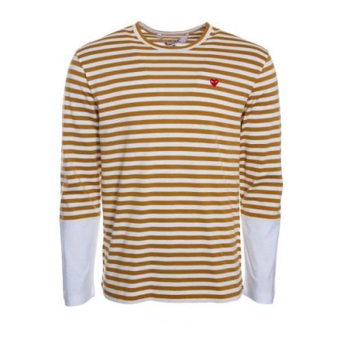 Comme des Garçons Play Long Sleeve Tops Multicolor, Herr