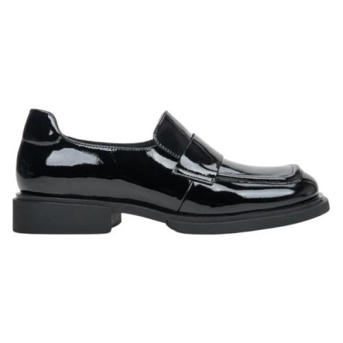 Estro Svarta Dams Patentläder Loafers Er00113590 Black, Dam