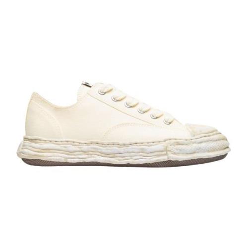 Mihara Yasuhiro Canvas Distressed Sole Sneakers Beige, Herr