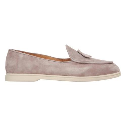 Estro Italienska Velour Frans Loafers Kvinnor Beige, Dam