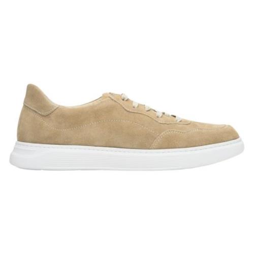 Estro Herr Sand Beige Velour Låg-Top Sneakers Er00112950 Beige, Herr