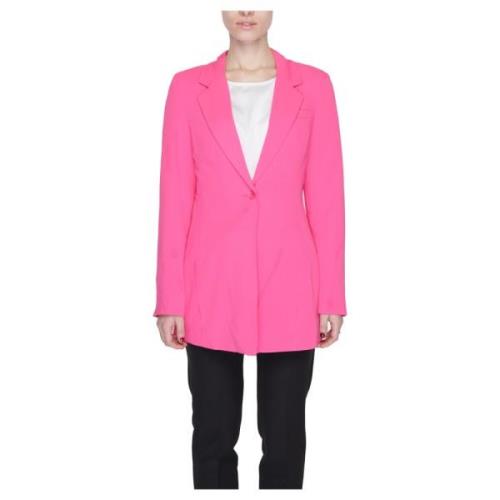 Vero Moda Fuchsia Knäppt Blazer för Kvinnor Pink, Dam