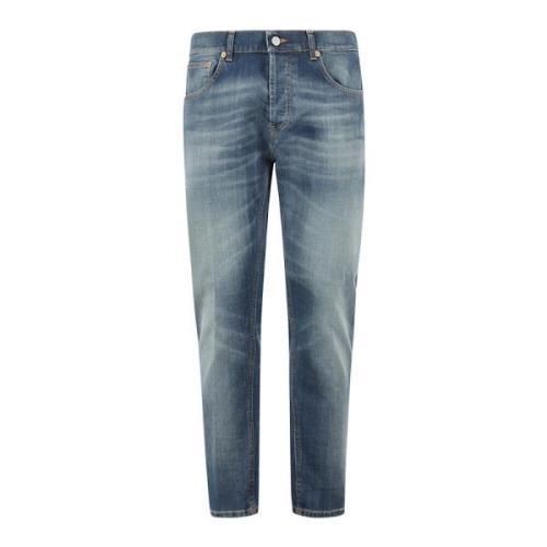 Dondup Stiliga Denim Jeans för Kvinnor Blue, Herr