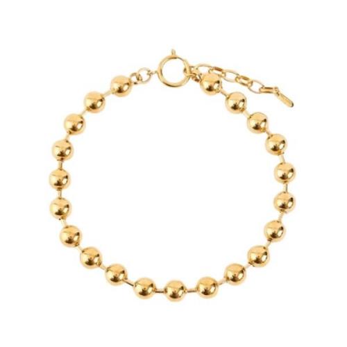 Malababa Guld Kedja Boll Halsband Yellow, Dam