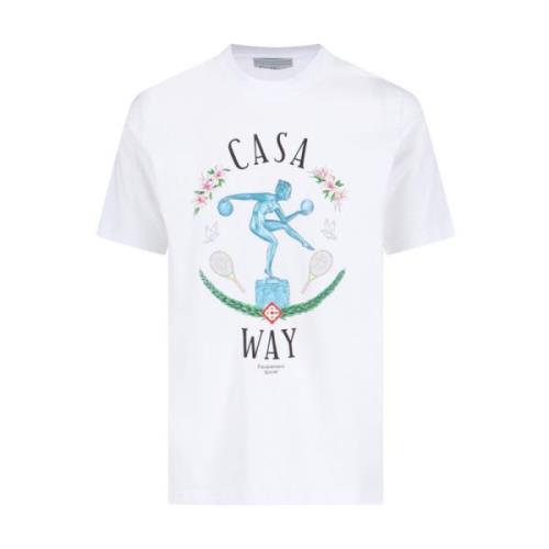 Casablanca Vita T-shirts och Polos White, Herr