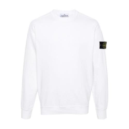 Stone Island Vit Sweatshirt Ss24 Herrmode White, Herr