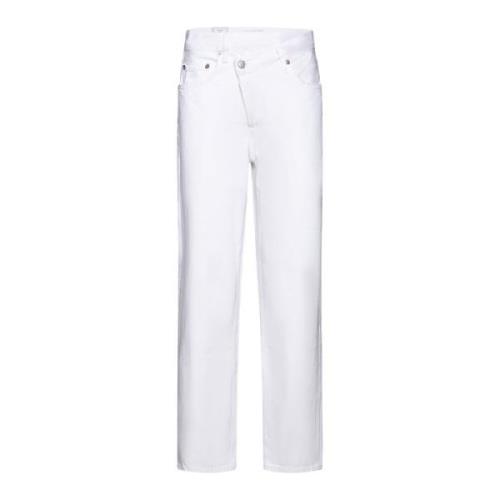 Agolde Criss Cross Denim Jeans White, Dam