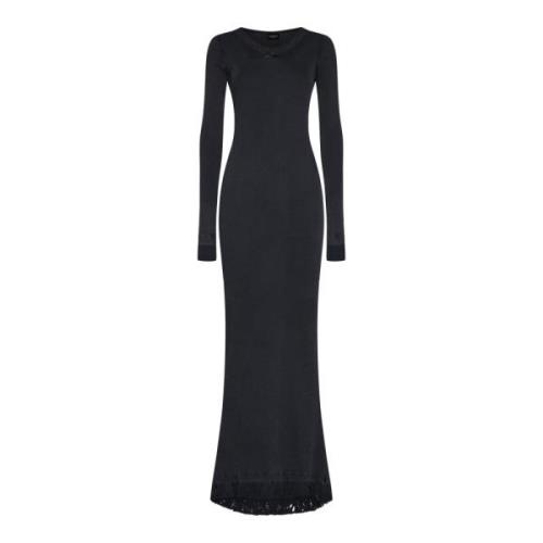 Balenciaga Maxi Lingery Klänning Black, Dam