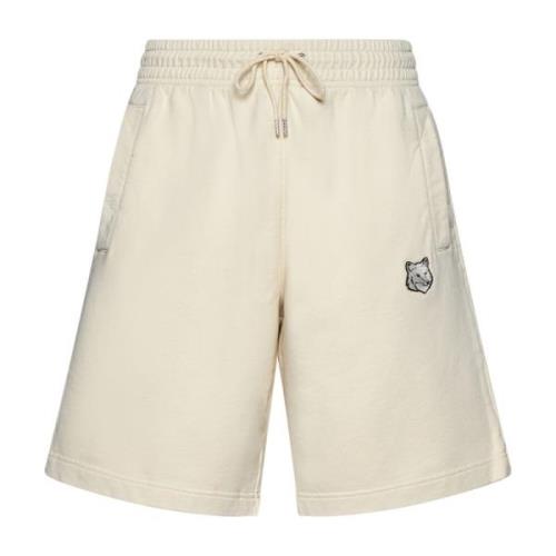 Maison Kitsuné Snygga Shorts för Män Beige, Herr