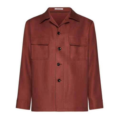 Tagliatore Field Jacket Coats Brown, Herr