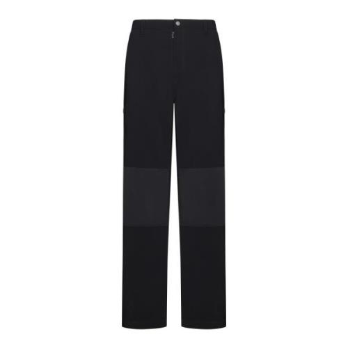 MM6 Maison Margiela Svarta byxor med signaturlogodetaljer Black, Herr