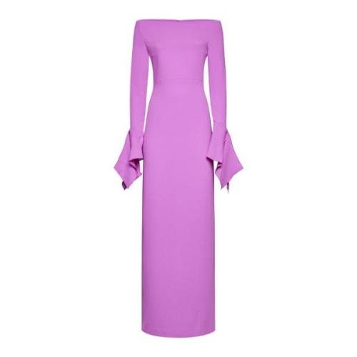 Solace London Rosa Amalie Maxi Klänning Pink, Dam