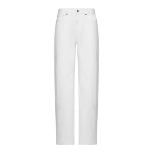 Loulou Studio Vit Denim Wide Leg Jeans White, Dam