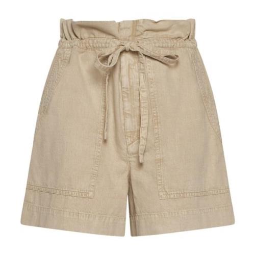 Isabel Marant Étoile Snygga Shorts med ipolyte-gc Detalj Beige, Dam