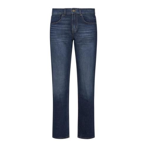 7 For All Mankind Blå Straight Upgrade Jeans Blue, Herr