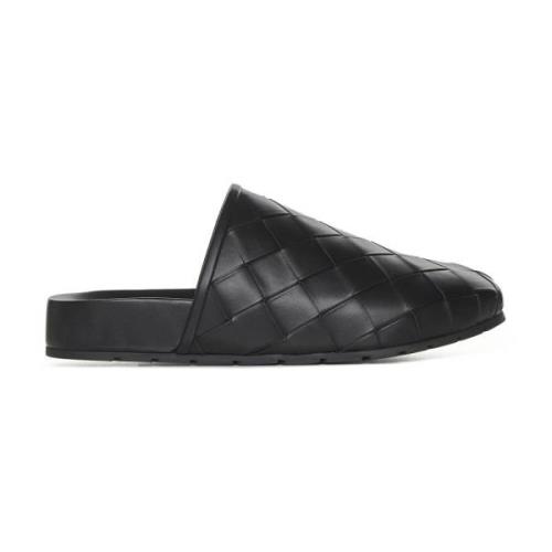 Bottega Veneta Svarta Sandaler Elegant Stil Black, Herr