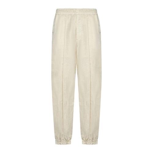 Burberry Elegant Trousers for Men Beige, Herr