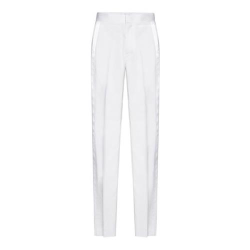 Givenchy Vita Wide Leg Byxor med Sidoband White, Herr