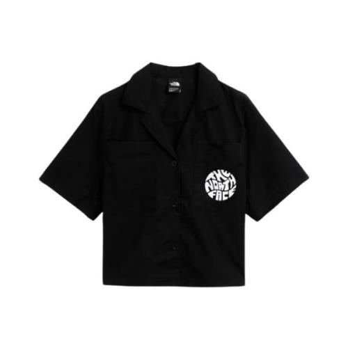 The North Face Svart Casual Skjorta med Grafik Black, Dam