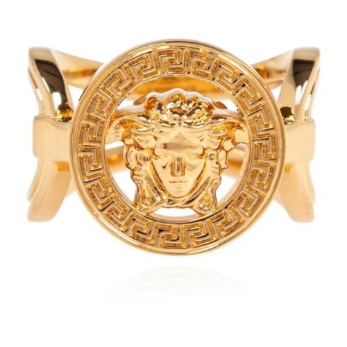 Versace Ring med logotyp Yellow, Dam