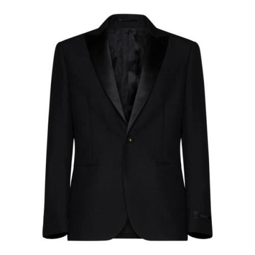 Versace Svarta Jackor för Män Black, Herr