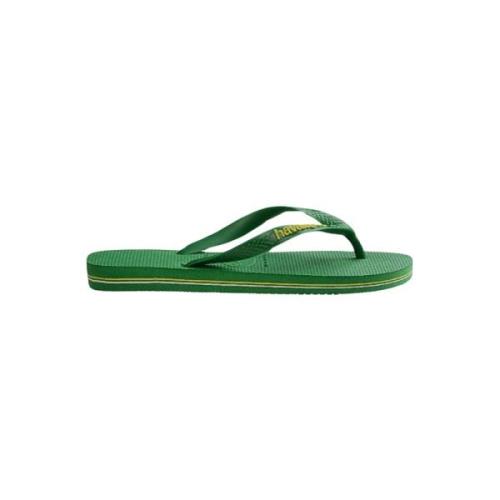 Havaianas Brasilianska Flagg Flip Flops Green, Herr