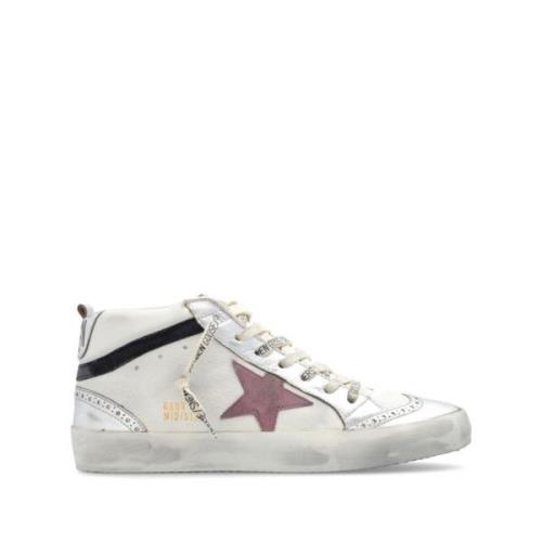 Golden Goose Slitna Läder Sneakers White, Dam