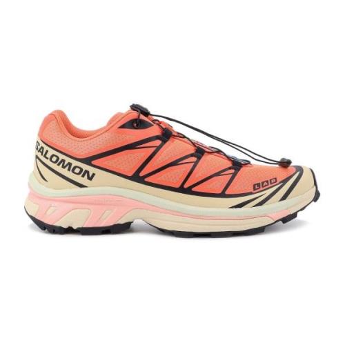 Salomon Ikoniska syntetiska tyg sneakers med Quicklace Orange, Herr