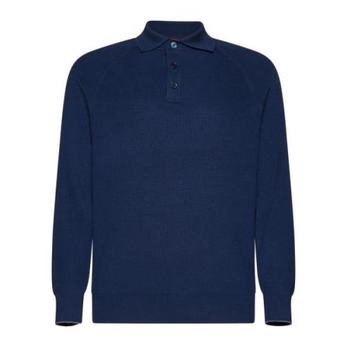Brunello Cucinelli Blå Stilfull Skjorta Blue, Herr