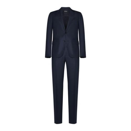 Ermenegildo Zegna Blå Klänning Regular Fit Blue, Herr