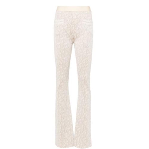 Palm Angels Snygga Byxor för Trendy Look Beige, Dam