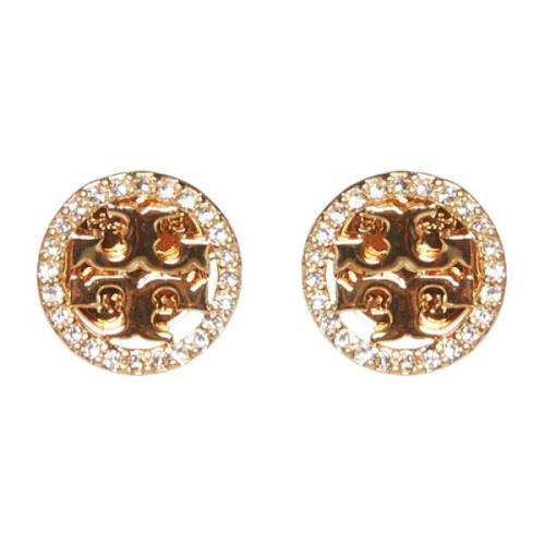 Tory Burch Pave Stud Örhänge Yellow, Dam