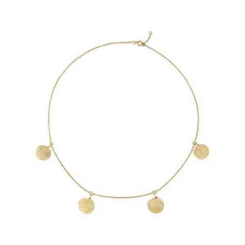 Ines De La Fressange Paris Lutece halsband, 4 förgyllda motiv Yellow, ...