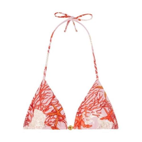 Versace Koralltryck Bikini Multicolor, Dam