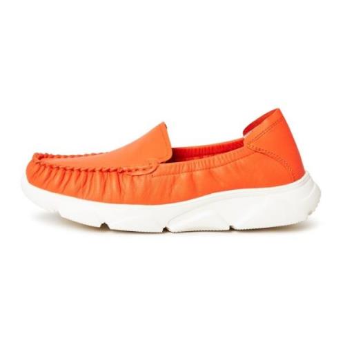 Cesare Gaspari Platform Moccasins - Orange Orange, Dam