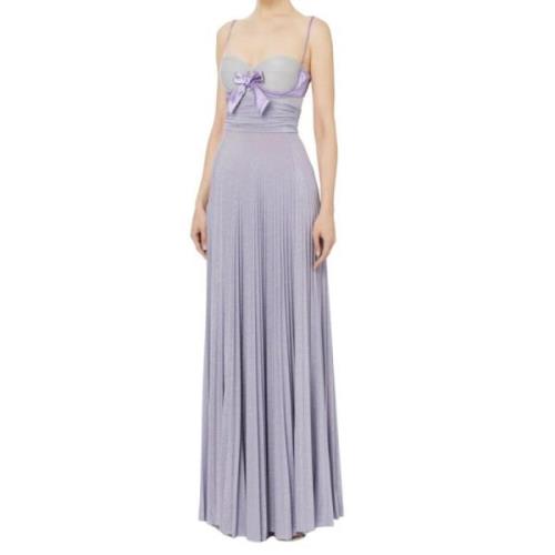 Elisabetta Franchi Stiliga Klänningar Kollektion Purple, Dam